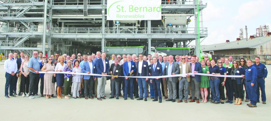 Executives from Eni, Eni Sustainable Mobility and PBF made the partnership official at a ribbon cutting and celebration at the biorefinery with representatives from St. Bernard Parish Government, state officials, and other community leaders.